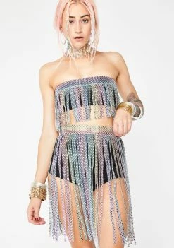 Cheapest 🛒 Jaded London Rainbow Diamante Belt Detail Hot Pants 🎁 9 Jaded London Rainbow Diamante Belt Detail Hot Pants