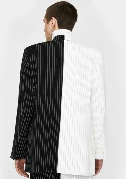 Cheap π₯ Jaded London Spliced Black & White Pinstripe Blazer β 9 Jaded London Spliced Black & White Pinstripe Blazer
