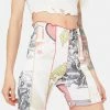 Cheap ๐ Jaded London Mix Varsity Print Cut & Sew Rib Biker Shorts Bottoms ๐ 1 Jaded London Mix Varsity Print Cut & Sew Rib Biker Shorts Bottoms