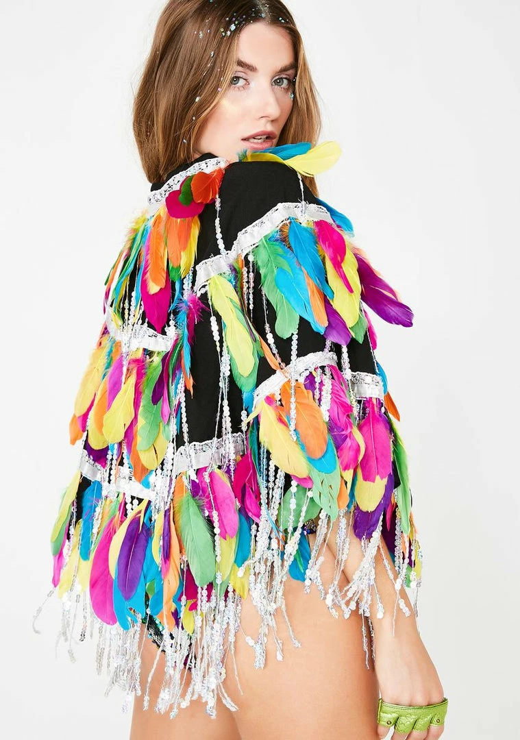 Best Sale π€© Jaded London Outerwear Feathers And Sequin Fringe Cape β 5 Jaded London Outerwear Feathers And Sequin Fringe Cape