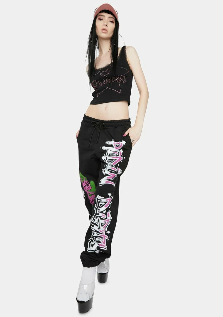 Flash Sale β¨ Jaded London Bottoms Ridin' Dirty Graffiti Print Cuffed Sweatpants π 4 Jaded London Bottoms Ridin' Dirty Graffiti Print Cuffed Sweatpants
