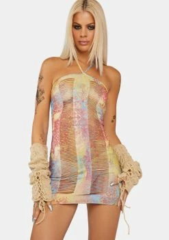 Jaded London Savannah Slashed Halter Dress Cover Ups