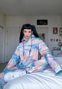 Cheapest ⭐ Jaded London Paradise Print Oversized Hoodie ⭐ 9 Jaded London Paradise Print Oversized Hoodie