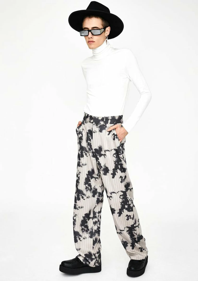 Hot Sale π Jaded London Bleach Pinstripe Relaxed Trousers Bottoms π 3 Jaded London Bleach Pinstripe Relaxed Trousers Bottoms