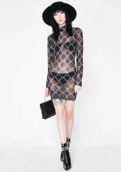 Jaded London Dresses Barbwire Mesh Dress