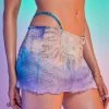 Jaded London Soleil Print Mesh Micro Swim Skirt