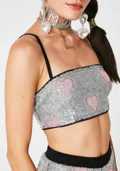 Cheap ๐ Jaded London Heart Sequin Crop Top ๐คฉ 9 Jaded London Heart Sequin Crop Top