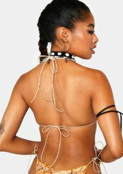 Jaded London Willow Frill Triangle Bikini Top Swim