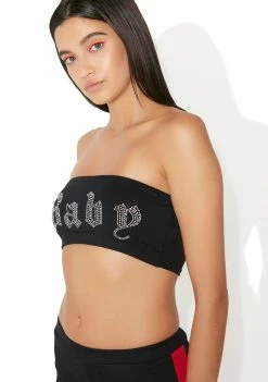 Jaded London Baby Diamante Bandeau Top