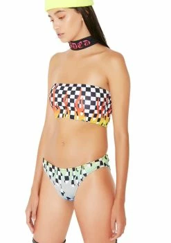 Wholesale π― Jaded London Flames Checkered π Bikini Bottoms π 9 Jaded London Flames Checkered Bikini Bottoms