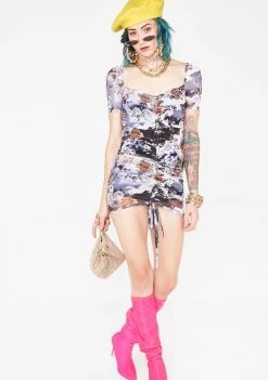 Cheapest π₯ Jaded London Cherub Print Ruched Mesh Mini π Dress π₯° 7 Jaded London Cherub Print Ruched Mesh Mini Dress