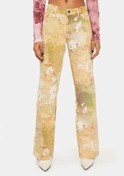 Jaded London Discoteca Jeans With Shine Sequin Boyfriend Jeans