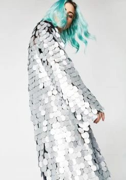 Cheapest ๐ Jaded London Silver Glitter Disc Sequin Kimono ๐ฅ 9 Jaded London Silver Glitter Disc Sequin Kimono
