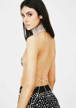Jaded London Jewelry Diamante Body Chain