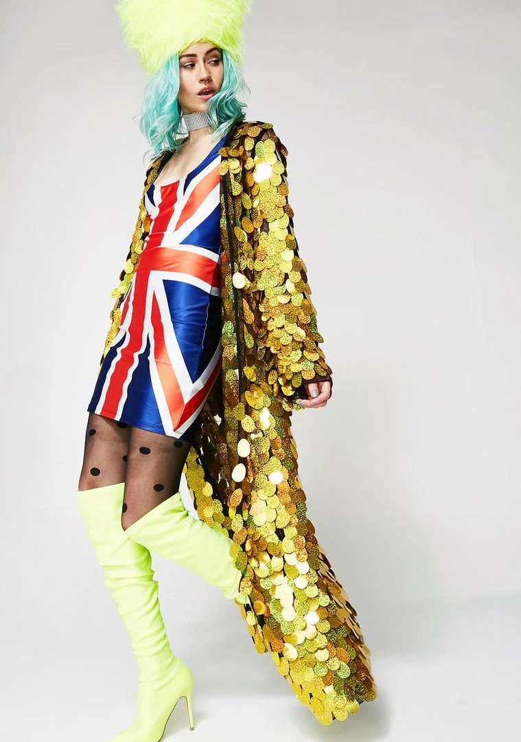 Cheap π Jaded London Gold Hologram Sequin Kimono Outerwear β 7 Jaded London Gold Hologram Sequin Kimono Outerwear