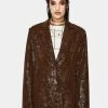 Discount β Jaded London Outerwear Brown Vegan Leather Suit Jacket π 1 Jaded London Outerwear Brown Vegan Leather Suit Jacket