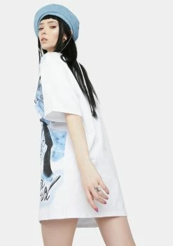 Jaded London Tops Be My Babygirl Print T-Shirt Dress