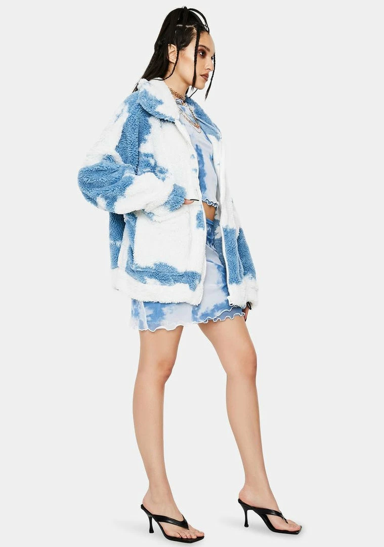 Budget π Jaded London Outerwear Cloud Print Teddy Fleece Oversized Jacket π 4 Jaded London Outerwear Cloud Print Teddy Fleece Oversized Jacket