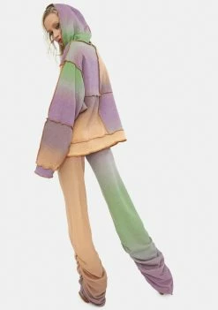 Jaded London Bottoms Ombre Mix Ruched Hem Knit Joggers