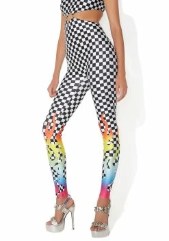 Jaded London Jumpsuits & Rompers Rainbow Flame Cut-Out Bodysuit
