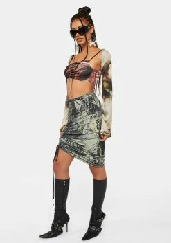 Jaded London Midi Dresses Fatale Cut-Out Midi Dress