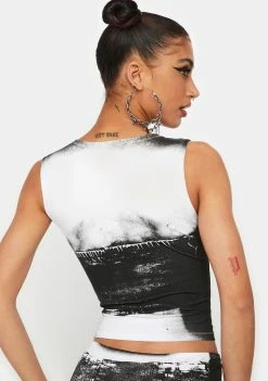 Jaded London Bodice Print Tank Top