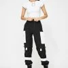 Jaded London Zip Off Cargo Trousers With Neon Stitching Bottoms