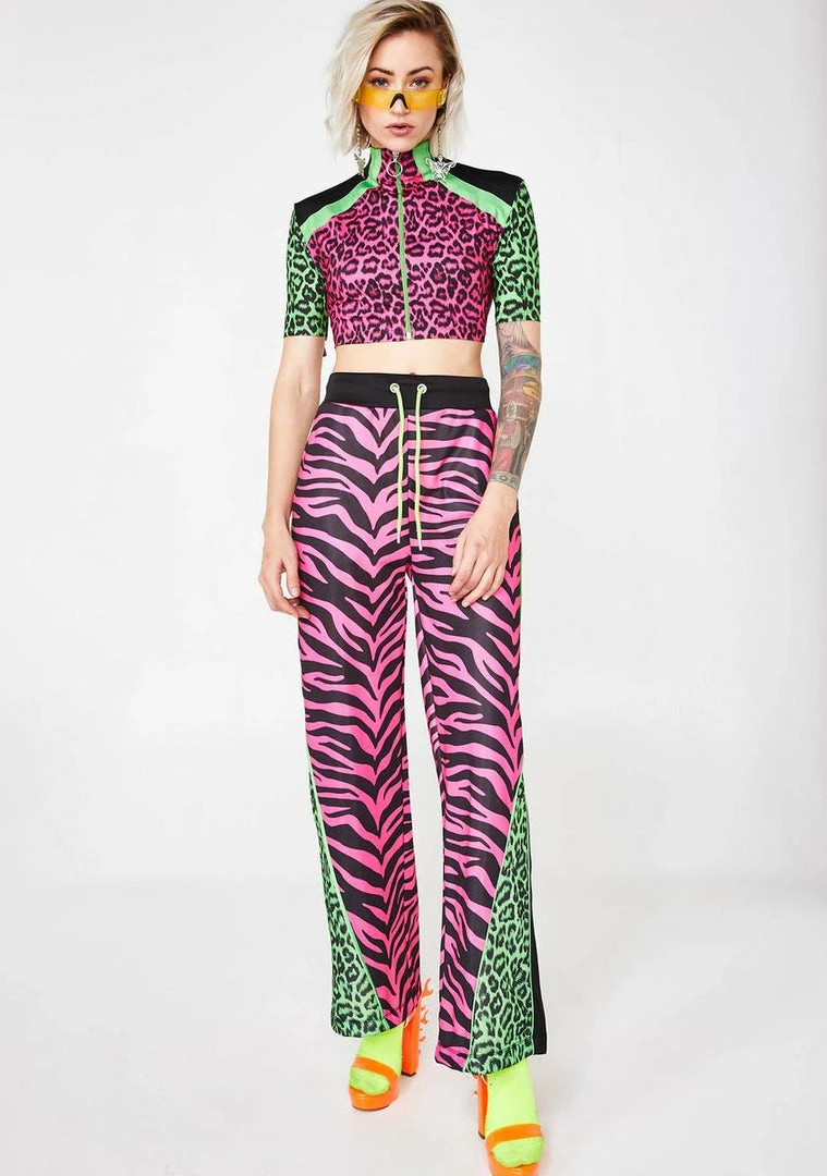 Brand new ๐ Jaded London High Neck Animal Clash Top ๐ 5 Jaded London High Neck Animal Clash Top