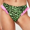 Jaded London Leopard Thong Bikini Bottoms