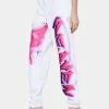 Jaded London Pink Heaven Print Oversized Sweatpants Bottoms