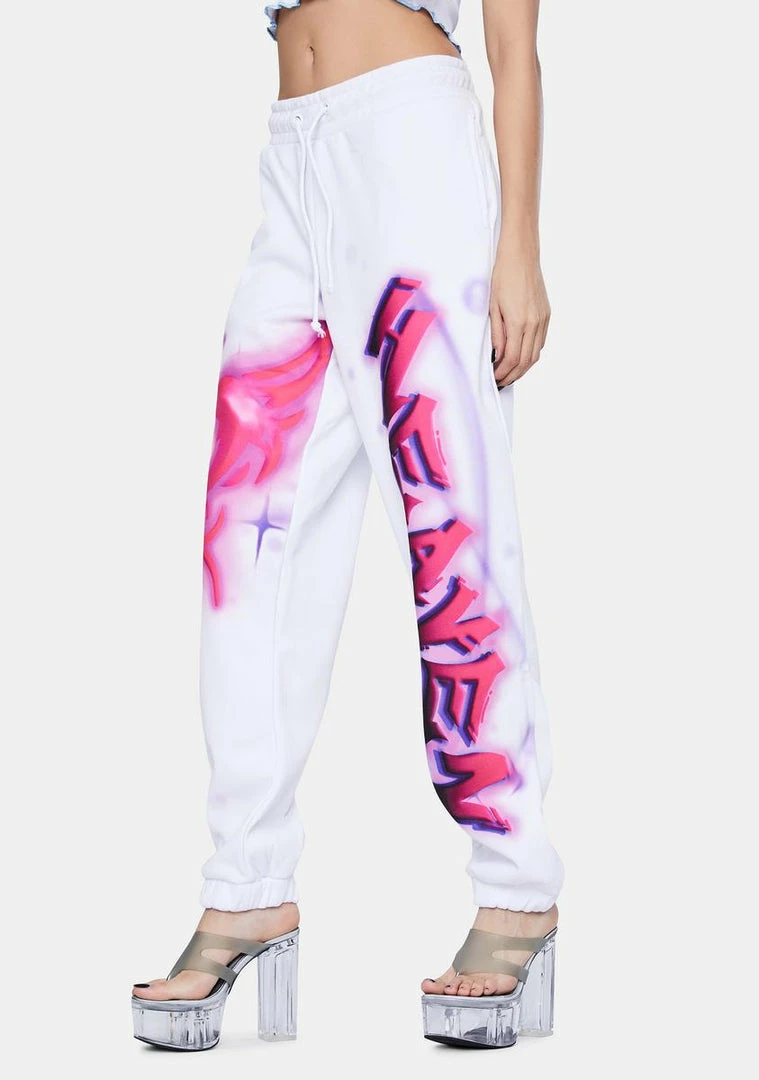 Coupon π Jaded London Pink Heaven Print Oversized Sweatpants Bottoms π 3 Jaded London Pink Heaven Print Oversized Sweatpants Bottoms