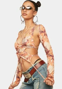 Jaded London Willow Cut-Out Butterfly Top