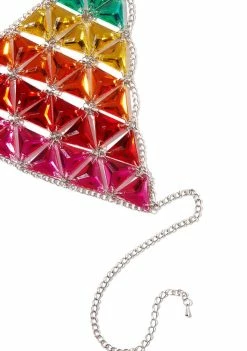 Jaded London Rainbow Jeweled Bra
