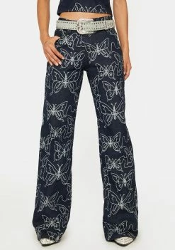 Jaded London Bottoms Lucia Butterfly Jeans