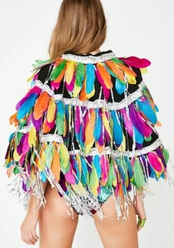 Best Sale π€© Jaded London Outerwear Feathers And Sequin Fringe Cape β 10 Jaded London Outerwear Feathers And Sequin Fringe Cape