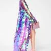 Jaded London Outerwear Sequin Maxi Kimono