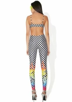 Jaded London Jumpsuits & Rompers Rainbow Flame Cut-Out Bodysuit