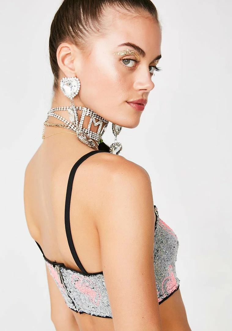 Cheap ๐ Jaded London Heart Sequin Crop Top ๐คฉ 6 Jaded London Heart Sequin Crop Top