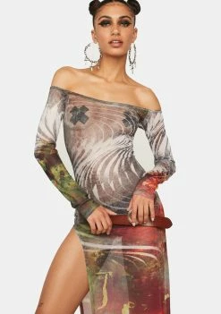 Jaded London Monsoon Sheer Maxi Dress Dresses