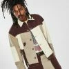 Jaded London Outerwear Brown Patchwork Denim Jacket