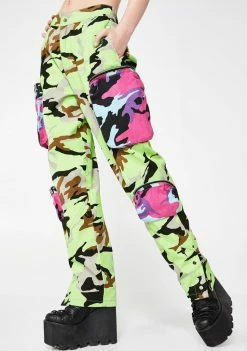 Jaded London Neon Utility Combat Pants