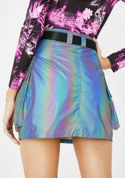 Wholesale π― Jaded London Bottoms Rainbow Reflective Belted π Skirt π 9 Jaded London Bottoms Rainbow Reflective Belted Skirt