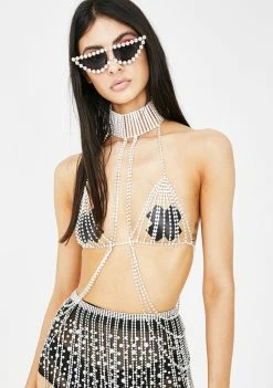 Jaded London Jewelry Diamante Body Chain