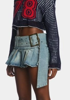 Jaded London Ludlow Denim Mini Skirt Bottoms
