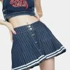 Cheapest π Jaded London Bottoms Pinstripe Denim Cheerleader π Skirt π 2 Jaded London Bottoms Pinstripe Denim Cheerleader Skirt
