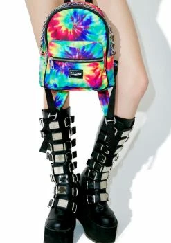 Jaded London Chained Tie Dye Mini Backpack