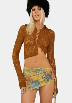 Jaded London Swim Sarong Micro Mini Skirt