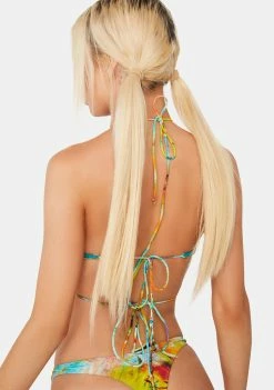 Jaded London Citrus Halter Bikini Top