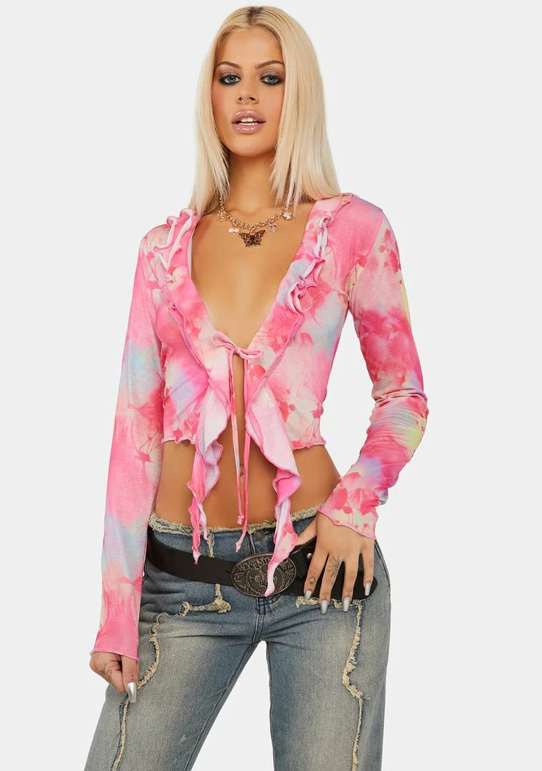 Buy 💯 Jaded London Tops Azalea Frill Crop Top 💯 3 Jaded London Tops Azalea Frill Crop Top