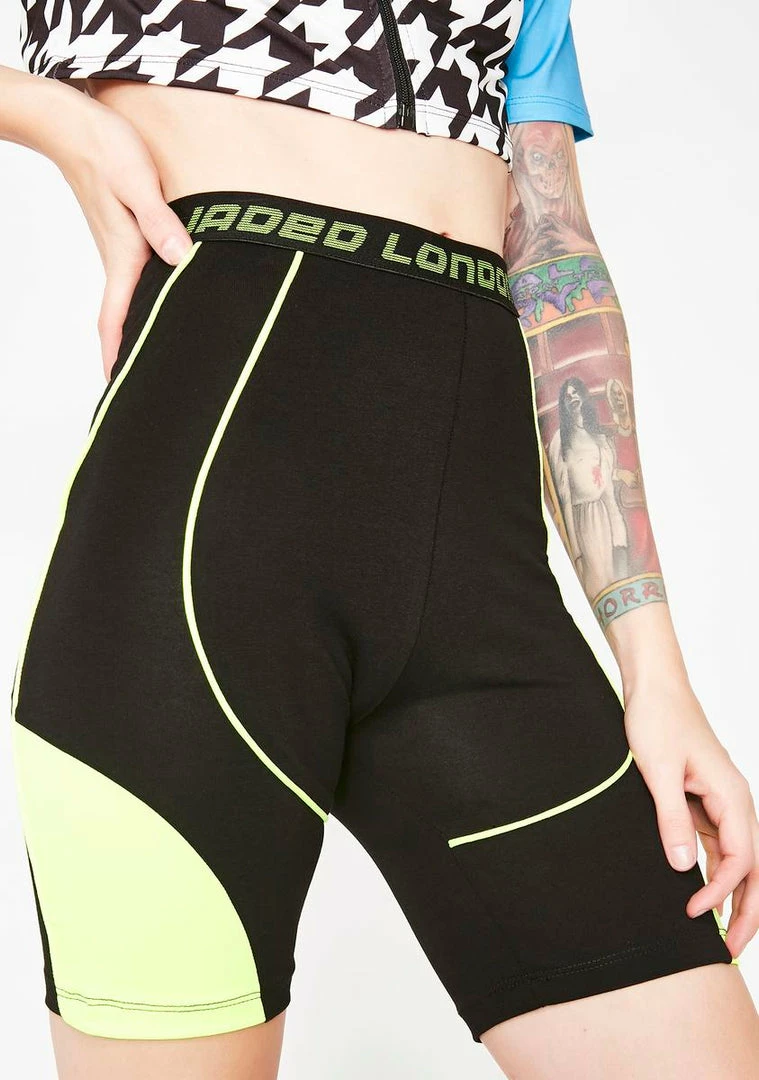 Deals π― Jaded London Bottoms Neon Panelled Cycling Shorts π₯° 3 Jaded London Bottoms Neon Panelled Cycling Shorts